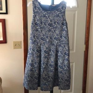 StitchFix 41 Hawthorne Blue Lace A-Line Dress